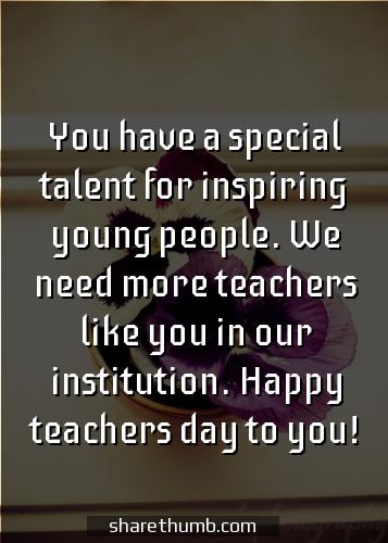happy teachers day message for all teachers